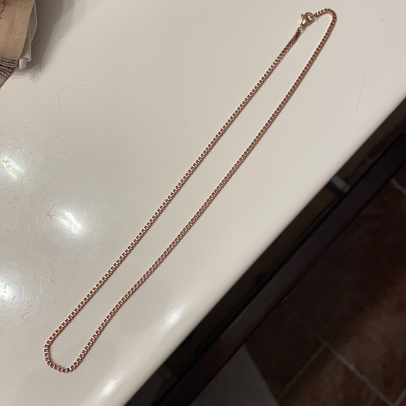 Rose Gold Plated Box Chain - Picture 3 of 3